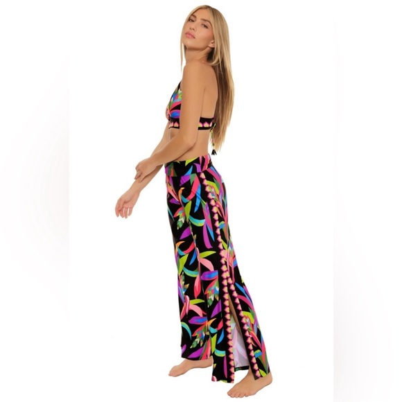 🎉LAST PIECE🎉TRINA TURK Birds Of Paradise Cover-Up Pants - Picture 8 of 12